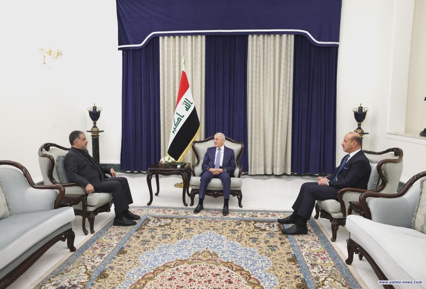 الرئيس العراقي : نؤكد حرصنا على تذليل العقبات التي تواجه أسود الرافدين في أولمبياد باريس